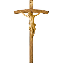 Cristo Pisa en cruz arqueada